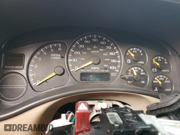 2002 GMC Yukon SLT z VIN 1GKEK13Z52J184367, wystawiony jako Copart lot #75938904 z przebiegiem 119 717 mil mil oraz Szkoda całkowita • Salvage title. Historia ofert i sprzedaży dostępna na DreamBid. Obrazek 9.