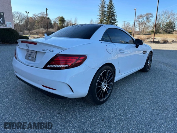2017 Mercedes-Benz SLC 43 AMG with VIN WDDPK6GA6HF137565, listed as a Copart auction lot 54969215 with 157,091 mi miles and Clean Title. Bid and sale history available at DreamBid. Image 4.