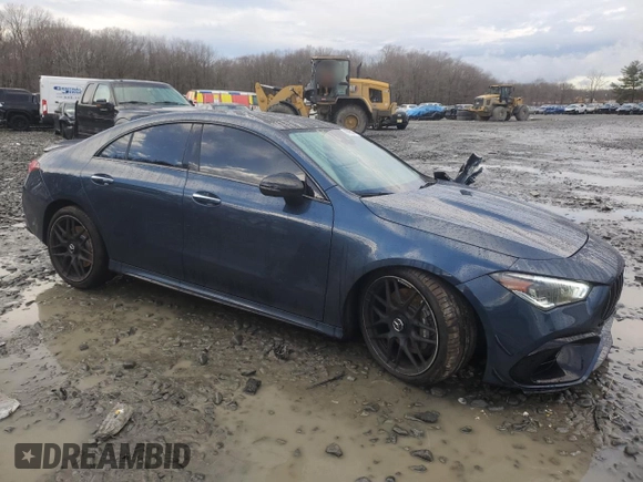 2020 Mercedes-Benz CLA 45 AMG with VIN W1K5J5DB9LN093643, listed as a Copart auction lot 86995884 with 36,263 mi miles and Salvage Title. Bid and sale history available at DreamBid. Image 4.
