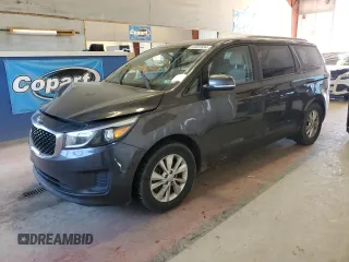 2015 Kia Sedona LX with VIN KNDMB5C15F6067101, listed as a Copart auction lot 53051634 with 151,334 mi miles and Salvage Title. Bid and sale history available at carsss.com. Image 1.