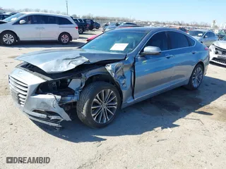2015 Hyundai Genesis 3.8L with VIN KMHGN4JEXFU046126, listed as a IAAI auction lot 41773732 with 1 mi miles. Bid and sale history available at carsss.com. Image 16.