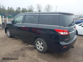 2015 Nissan Quest SV with VIN JN8AE2KP8F9133870, listed as a IAAI auction lot 41735267 with 213,626 mi miles. Bid and sale history available at carsss.com. Image 3.