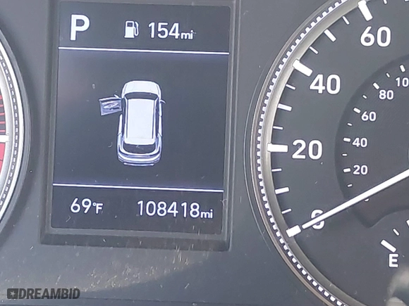 2019 Hyundai Santa Fe SE with VIN 5NMS23AD3KH117001, listed as a IAAI auction lot 41898888 with 108,418 mi miles. Bid and sale history available at carsss.com. Image 15.