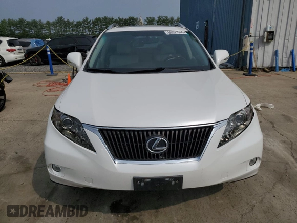 2010 Lexus RX 350 with VIN JTJBK1BA4A2002285, listed as a Copart auction lot 60597945 with 61,903 mi miles and Salvage title. Bid and sale history available at DreamBid. Image 5.