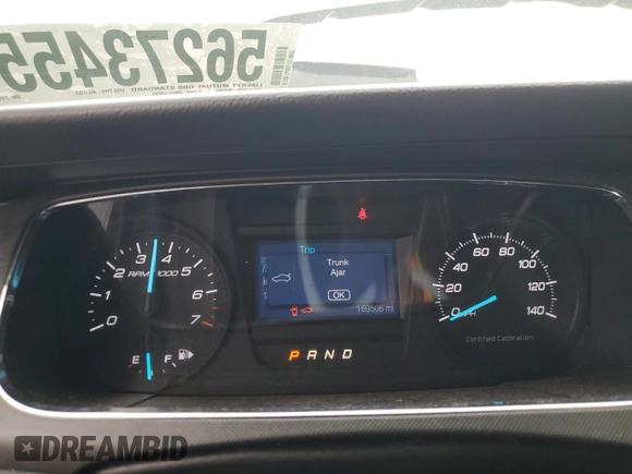 2013 Ford Police Interceptor с VIN 1FAHP2M8XDG212823, выставлен на аукционе Copart как лот 56273455 с пробегом 169 506 миль миль и Списание • Salvage title. История ставок и продаж доступна на DreamBid. Изображение 9.