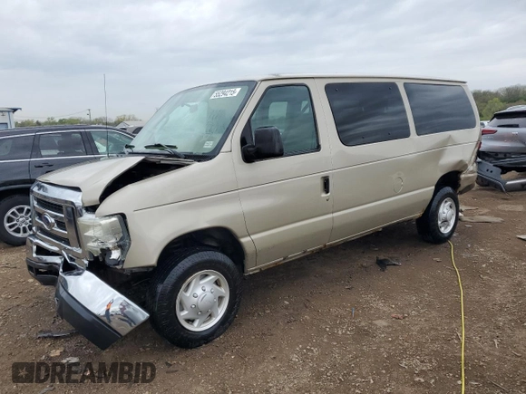 2008 Ford Econoline Passenger XL with VIN 1FBNE31LX8DB42236, listed as a Copart auction lot 55294215 with 150,809 mi miles and Salvage title. Bid and sale history available at DreamBid. Image 1.