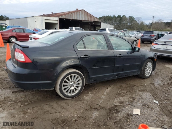 2009 Mercury Milan Premier with VIN 3MEHM08Z29R614098, listed as a Copart auction lot 87862035 with 74,830 mi miles and Salvage Title. Bid and sale history available at carsss.com. Image 3.
