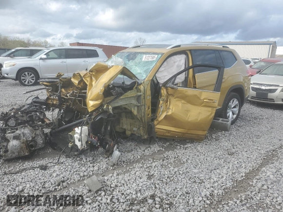 2018 Volkswagen Atlas SEL with VIN 1V2MR2CA5JC563101, listed as a Copart auction lot 51227585 with Not provided miles and Salvage title. Bid and sale history available at DreamBid. Image 1.