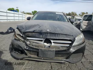 2017 Mercedes-Benz C 300 with VIN 55SWF4JB0HU191947, listed as a Copart auction lot 75603624 with 135,517 mi miles and Salvage title. Bid and sale history available at DreamBid. Image 5.