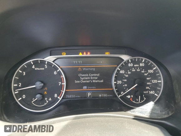 2019 Nissan Altima SL with VIN 1N4BL4EV5KC204912, listed as a Copart auction lot 56256505 with 76,850 mi miles and Salvage title. Bid and sale history available at DreamBid. Image 9.