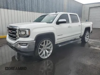 2018 GMC Sierra 1500 SLT with VIN 3GTP1NEC7JG629053, listed as a Copart auction lot 61861855 with 185,688 mi miles and Clean title. Bid and sale history available at DreamBid. Image 1.