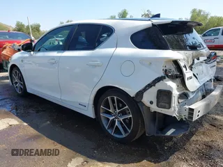 2015 Lexus CT 200h Hybrid with VIN JTHKD5BH1F2223320, listed as a IAAI auction lot 42087493 with 132,577 mi miles. Bid and sale history available at carsss.com. Image 3.