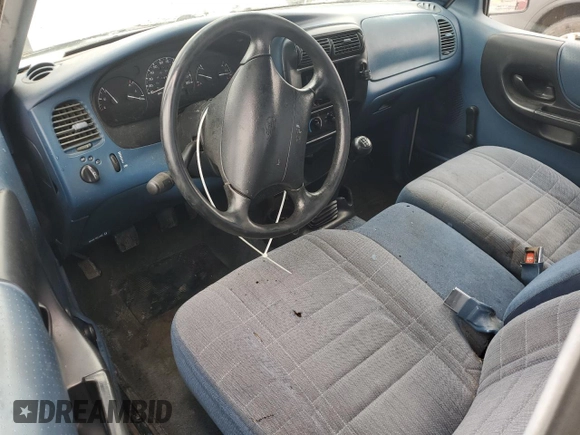 1997 Ford Ranger XLT with VIN 1FTCR10A5VUC97896, listed as a Copart auction lot 47389265 with 147,900 mi miles and Salvage Title. Bid and sale history available at DreamBid. Image 8.