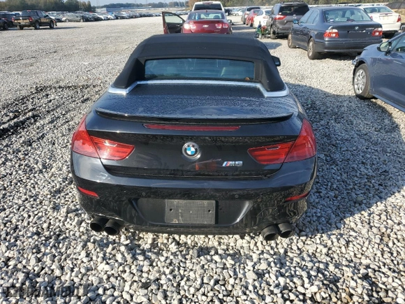 2012 BMW 6 Series 650i with VIN WBALZ3C50CDL70371, listed as a Copart auction lot 80271534 with 76,332 mi miles and Salvage Title. Bid and sale history available at carsss.com. Image 6.