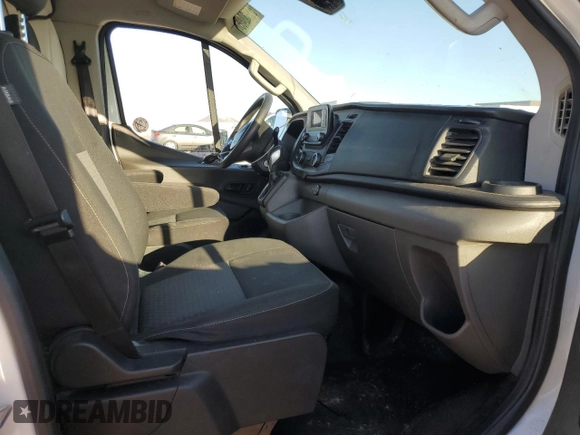 2020 Ford Transit Cargo with VIN 1FTYE1Y8XLKB43776, listed as a Copart auction lot 55830485 with 65,396 mi miles and Salvage title. Bid and sale history available at DreamBid. Image 8.