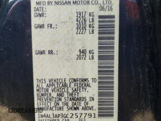 2016 Nissan Altima S with VIN 1N4AL3AP3GC257791, listed as a Copart auction lot 48957745 with 110,789 mi miles and Salvage Title. Bid and sale history available at DreamBid. Image 12.