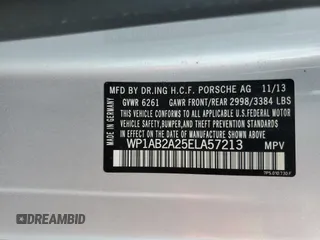 2014 Porsche Cayenne S with VIN WP1AB2A25ELA57213, listed as a Copart auction lot 57843255 with 165,501 mi miles and Salvage title. Bid and sale history available at DreamBid. Image 13.