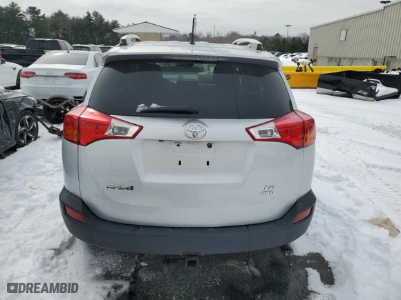 2013 Toyota RAV4 LE with VIN JTMBFREVXDD015216, listed as a Copart auction lot 44687235 with 123,963 mi miles and Salvage Title. Bid and sale history available at carsss.com. Image 6.