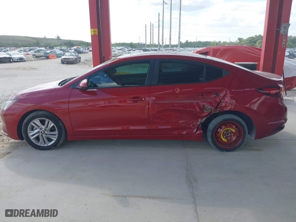 2019 Hyundai Elantra SEL with VIN KMHD84LF6KU780451, listed as a IAAI auction lot 41684867 with 119,631 mi miles. Bid and sale history available at carsss.com. Image 14.