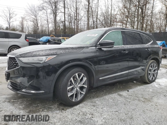 2023 Acura MDX w/Technology Package with VIN 5J8YE1H4XPL038136, listed as a Copart auction lot 88968795 with 67,222 mi miles and Salvage Title. Bid and sale history available at carsss.com. Image 1.