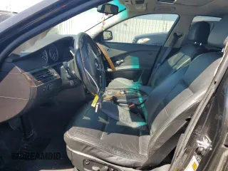 2006 BMW 5 Series 530i with VIN WBANE73556CM36242, listed as a Copart auction lot 52580755 with 162,065 mi miles and Salvage Title. Bid and sale history available at carsss.com. Image 7.