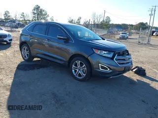 2016 Ford Edge Titanium with VIN 2FMPK3K92GBB99627, listed as a IAAI auction lot 41032729 with 122,110 mi miles. Bid and sale history available at carsss.com. Image 1.