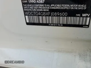 2015 Mercedes-Benz GLA 250 z VIN WDCTG4GBXFJ089600, wystawiony jako Copart lot #86268644 z przebiegiem 45 061 mil mil oraz Szkoda całkowita • Salvage title. Historia ofert i sprzedaży dostępna na DreamBid. Obrazek 13.