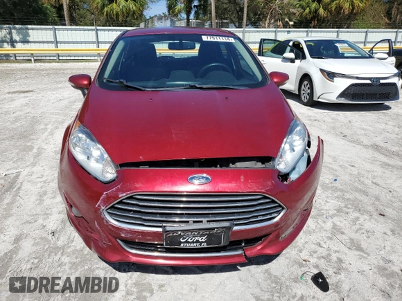 2017 Ford Fiesta Titanium with VIN 3FADP4FJXHM171163, listed as a Copart auction lot 77911114 with 80,171 mi miles and Salvage Title. Bid and sale history available at DreamBid. Image 5.