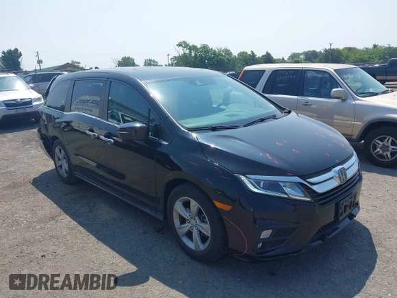 2018 Honda Odyssey EX-L z VIN 5FNRL6H76JB032182, wystawiony jako IAAI lot #42413124 z przebiegiem 67 402 mil mil oraz . Historia ofert i sprzedaży dostępna na DreamBid. Obrazek 1.