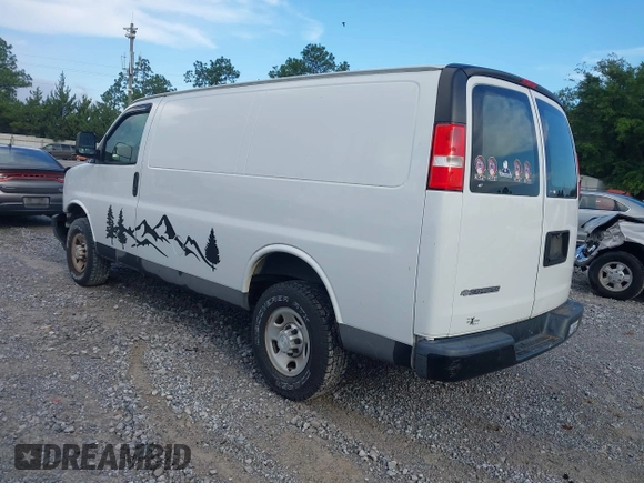 2018 Chevrolet Express Cargo with VIN 1GCWGAFP6J1337249, listed as a IAAI auction lot 42499473 with 92,075 mi miles and . Bid and sale history available at DreamBid. Image 3.