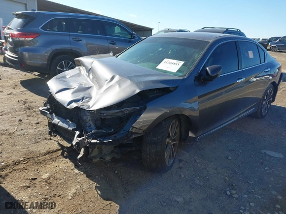 2015 Honda Accord Sedan Sport with VIN 1HGCR2F50FA212225, listed as a IAAI auction lot 41224853 with 181,040 mi miles. Bid and sale history available at carsss.com. Image 18.