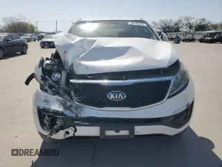 2015 Kia Sportage LX with VIN KNDPB3ACXF7762206, listed as a Copart auction lot 50105285 with 216,190 mi miles and Salvage Title. Bid and sale history available at DreamBid. Image 5.
