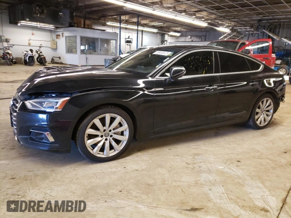 2018 Audi A5 Sportback Prestige with VIN WAUCNCF54JA099899, listed as a Copart auction lot 39530573 with 124,077 mi miles. Bid and sale history available at carsss.com. Image 1.