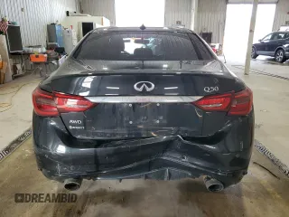 2020 Infiniti Q50 Luxe with VIN JN1EV7AR4LM254744, listed as a Copart auction lot 59178915 with 57,746 mi miles and Salvage title. Bid and sale history available at DreamBid. Image 6.