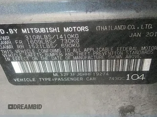 2017 Mitsubishi Mirage ES z VIN ML32F3FJ6HHF19274, wystawiony jako IAAI lot #41860812 z przebiegiem 68 558 mil mil oraz . Historia ofert i sprzedaży dostępna na DreamBid. Obrazek 9.