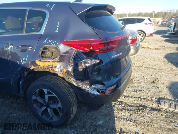 2020 Kia Sportage LX with VIN KNDPM3AC3L7826852, listed as a IAAI auction lot 41588029 with 55,000 mi miles and . Bid and sale history available at DreamBid. Image 6.