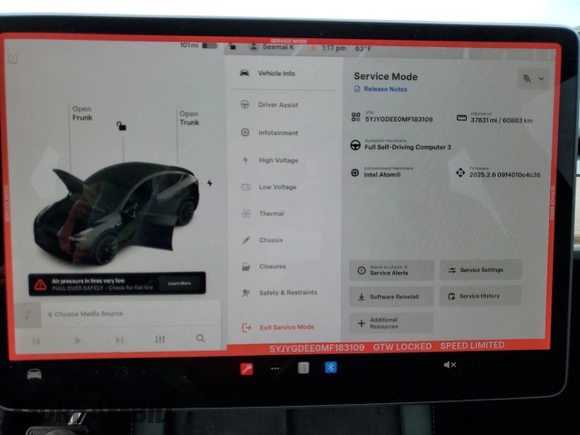 2021 Tesla Model Y Long Range with VIN 5YJYGDEE0MF183109, listed as a Copart auction lot 49760675 with 37,831 mi miles and Salvage Title. Bid and sale history available at DreamBid. Image 9.