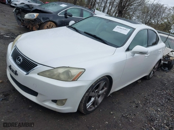 2009 Lexus IS 250 with VIN JTHBK262095095181, listed as a IAAI auction lot 41865682 with 174,634 mi miles. Bid and sale history available at carsss.com. Image 20.