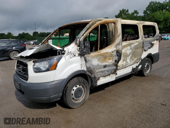 2018 Ford Transit Passenger XL с VIN 1FMZK1ZM1JKA35595, выставлен на аукционе Copart как лот 59886145 с пробегом Не указан миль и Списание • Salvage title. История ставок и продаж доступна на DreamBid. Изображение 1.