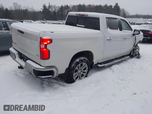 2024 Chevrolet Silverado 1500 LTZ with VIN 1GCUDGED0RZ401759, listed as a IAAI auction lot 41177004 with 2,514 mi miles and . Bid and sale history available at DreamBid. Image 4.