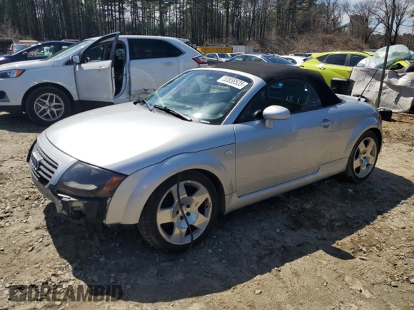 2002 Audi TT with VIN TRUUT28N721013092, listed as a Copart auction lot 52858535 with 205,273 mi miles and Clean Title. Bid and sale history available at carsss.com. Image 1.