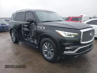 2021 Infiniti QX80 PREMIUM SELECT with VIN JN8AZ2AF3M9719743, listed as a IAAI auction lot 41534424 with 103,665 mi miles. Bid and sale history available at carsss.com. Image 1.