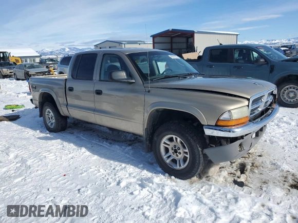 2003 Dodge Dakota SLT with VIN 1D7HG48N03S100510, listed as a Copart auction lot 46191375 with 174,849 mi miles and Clean Title. Bid and sale history available at carsss.com. Image 4.