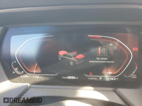 2020 BMW 2 Series 228i xDrive with VIN WBA73AK08L7F87567, listed as a Copart auction lot 79616274 with 48,069 mi miles and Salvage title. Bid and sale history available at DreamBid. Image 9.