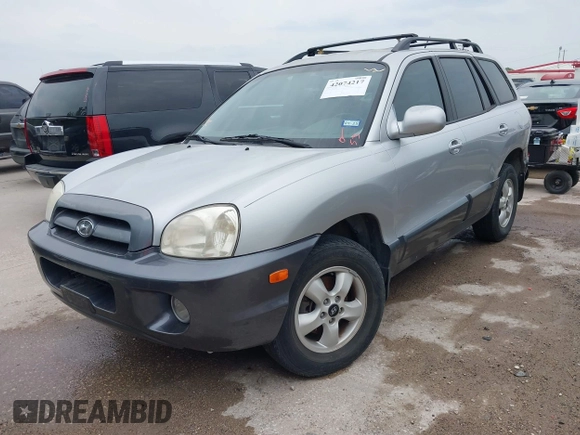 2006 Hyundai Santa Fe GLS with VIN KM8SC13D36U049405, listed as a IAAI auction lot 42074217 with 106,253 mi miles. Bid and sale history available at carsss.com. Image 2.