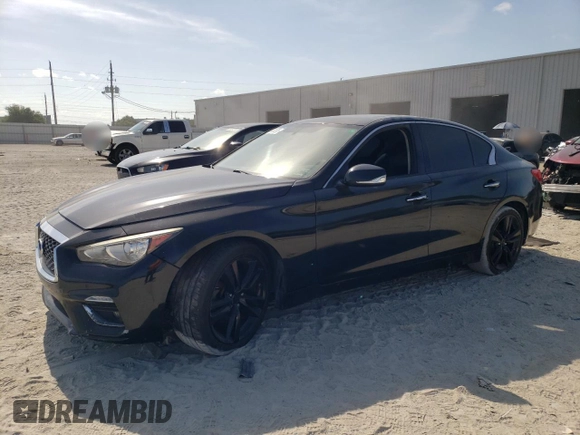2015 Infiniti Q50 Premium with VIN JN1BV7AR4FM418940, listed as a Copart auction lot 55661885 with 71,352 mi miles and Clean Title. Bid and sale history available at carsss.com. Image 1.