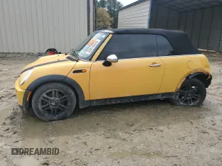 2007 MINI Convertible with VIN WMWRF33507TG17373, listed as a Copart auction lot 52818825 with 207,096 mi miles and Salvage Title. Bid and sale history available at DreamBid. Image 1.