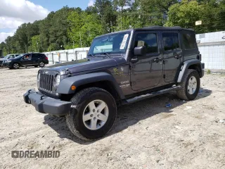2018 Jeep Wrangler JK Unlimited Sport S with VIN 1C4BJWDG4JL863268, listed as a Copart auction lot 54135124 with 109,417 mi miles and Salvage Title. Bid and sale history available at carsss.com. Image 1.
