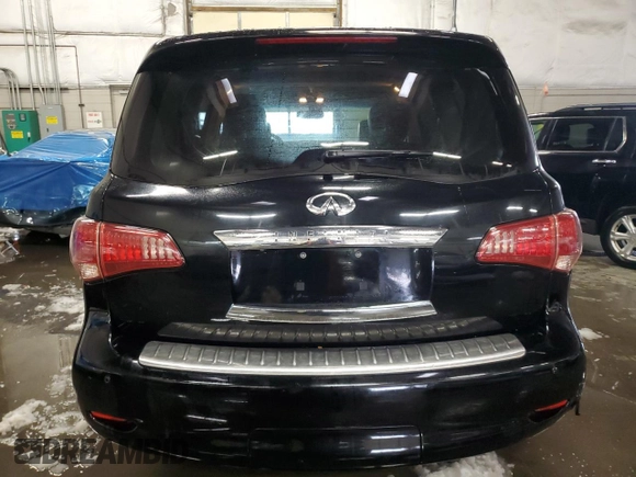 2012 Infiniti QX56 7-passenger with VIN JN8AZ2NE5C9015530, listed as a Copart auction lot 78957604 with 120,104 mi miles and Salvage Title. Bid and sale history available at carsss.com. Image 6.