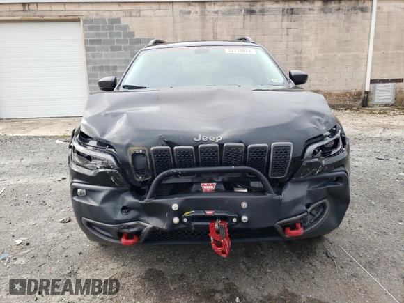 2020 Jeep Cherokee Trailhawk Elite with VIN 1C4PJMBN3LD541200, listed as a Copart auction lot 72710824 with 32,336 mi miles and Salvage title. Bid and sale history available at DreamBid. Image 5.